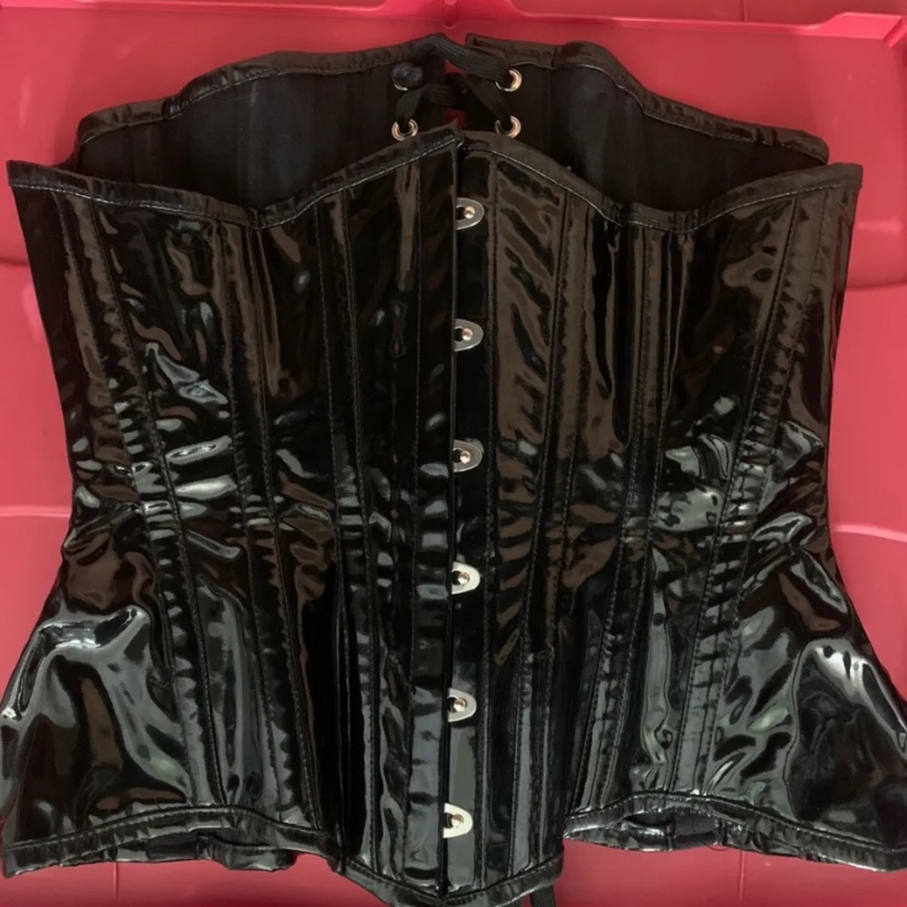 Vinyl Corset worn by Bailey Sarian